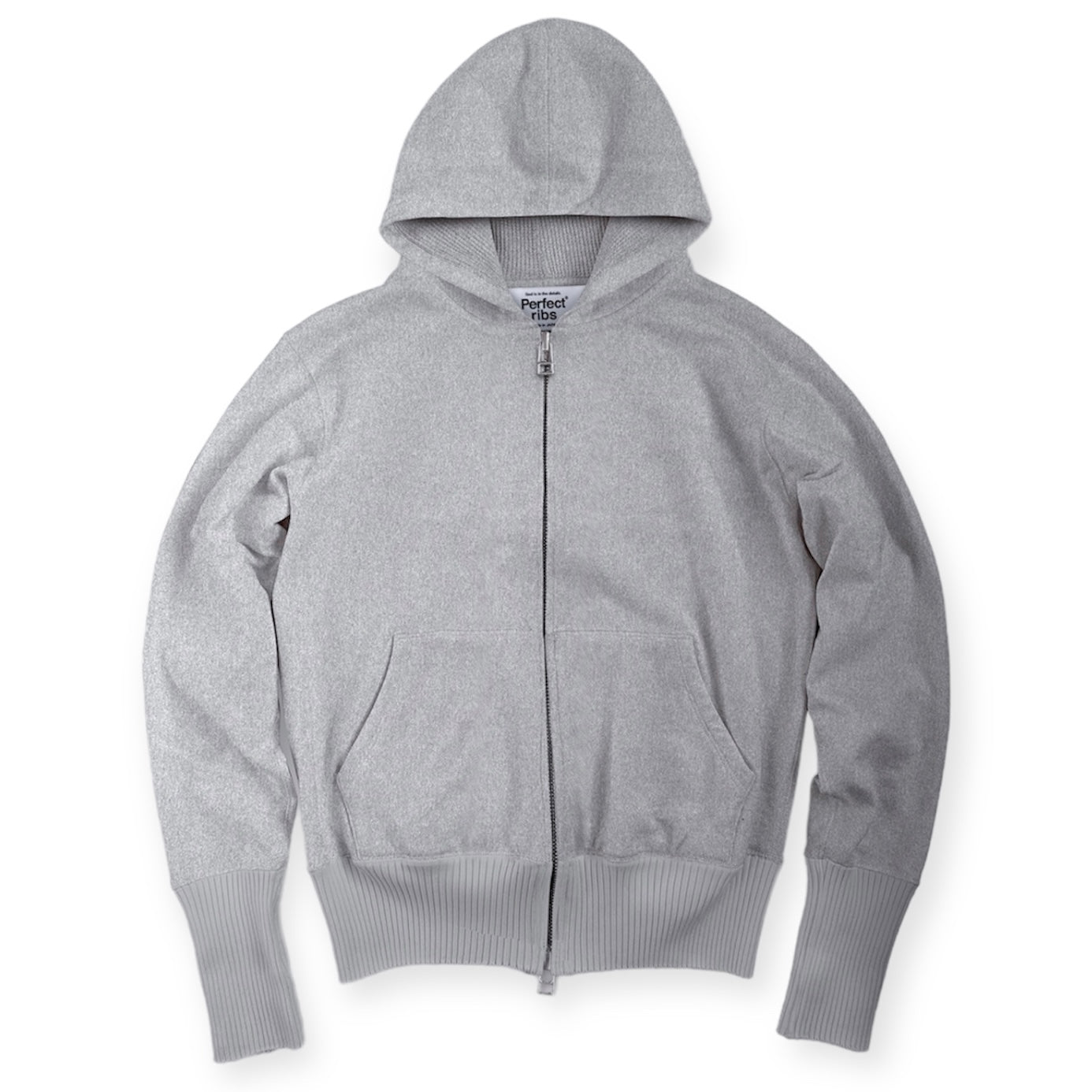 Basic Zip Hoodie / Gray