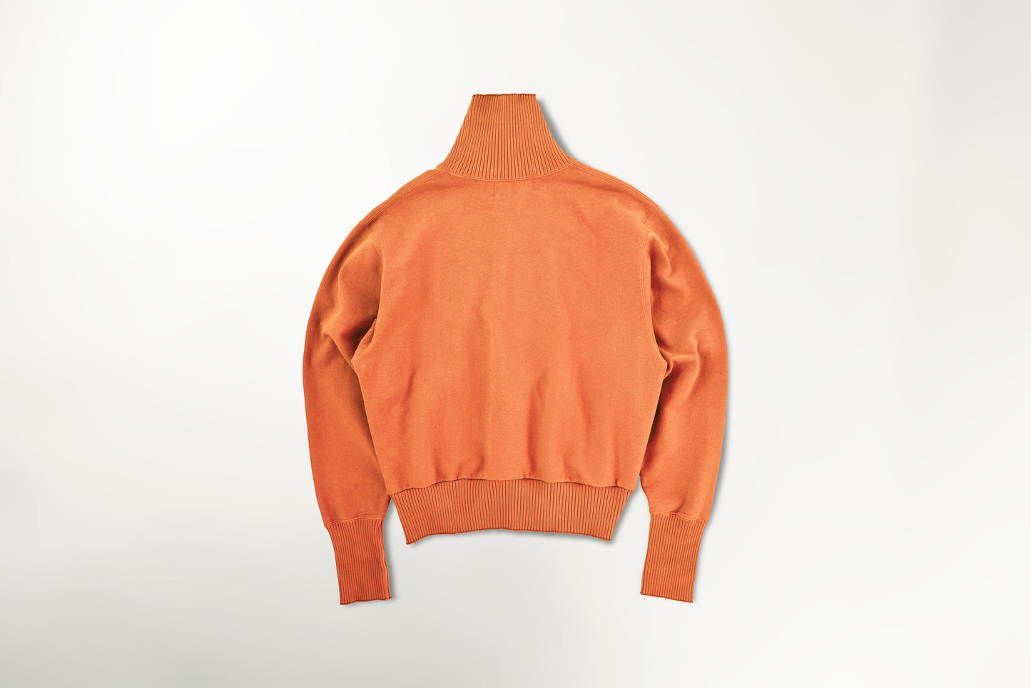 【Perfect ribs®︎】Turtle Neck Sweat Shirt / Orange